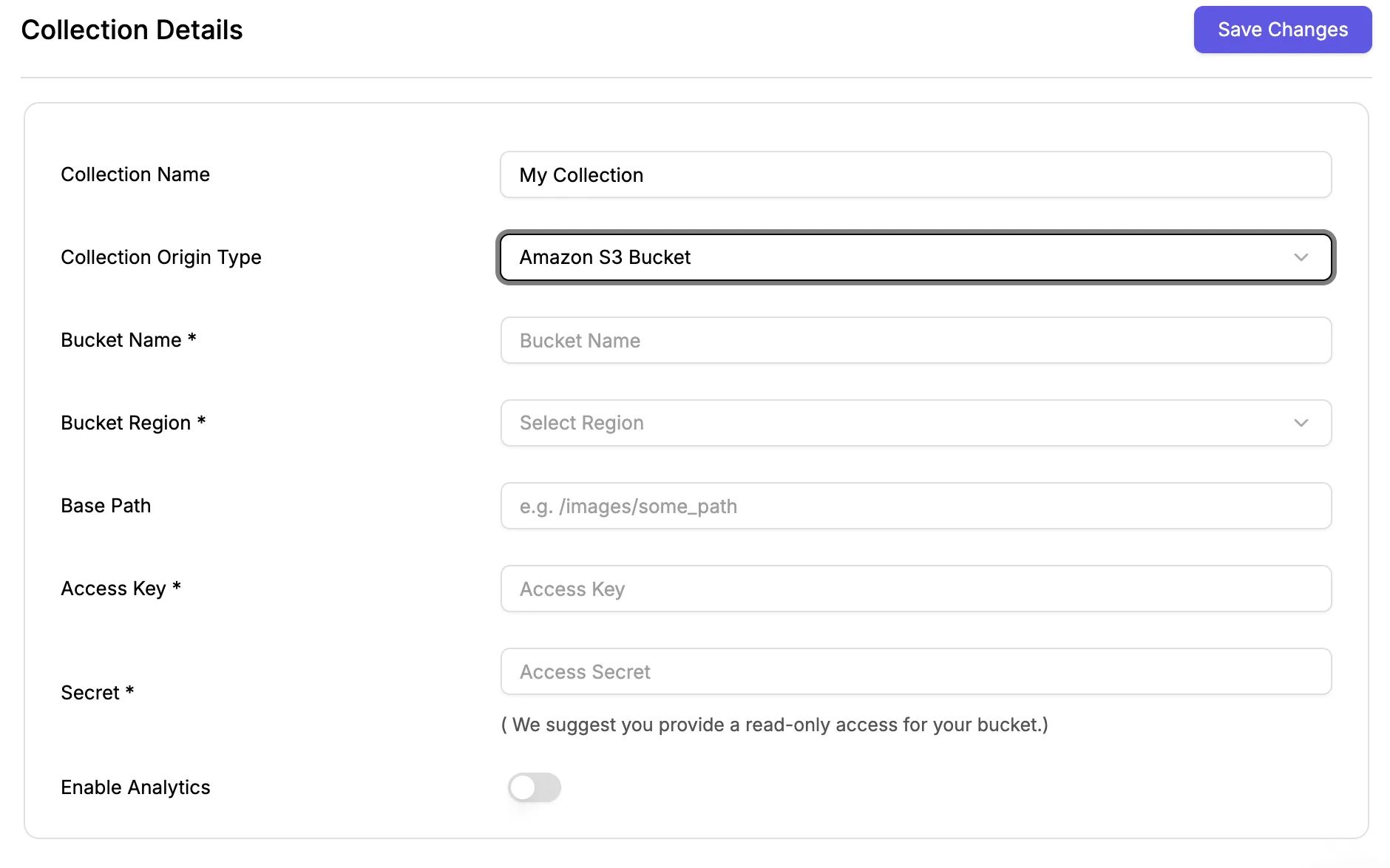 Workspace source configuration
