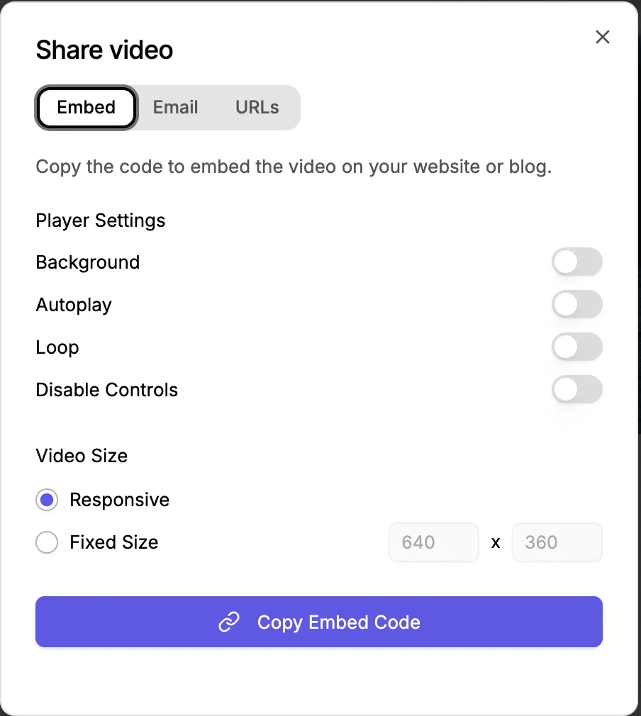 Embed Video